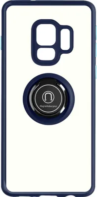Imagen del producto de Avizar, funda híbrida con soporte de anillo para Samsung Galaxy S9, color azul
