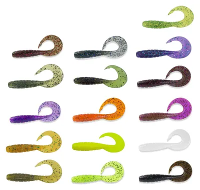 Produktbild von Fishup Mighty Grub 4' 12cm - 4 Gummiköder, Fishup Farben:Green Pumpkin Seed