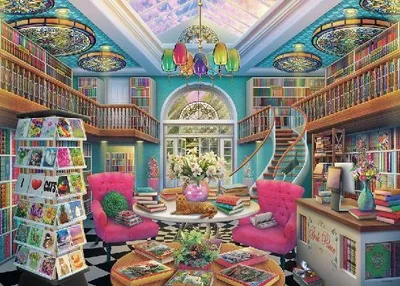 Produktbild von Das Bücherpalast-Puzzle, 1000 Teile