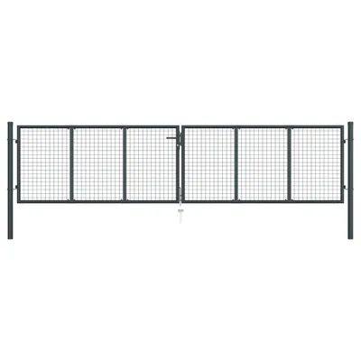 Immagine prodotto di Cancello da giardino in rete Acciaio zincato 400 x 175 cm Grigio