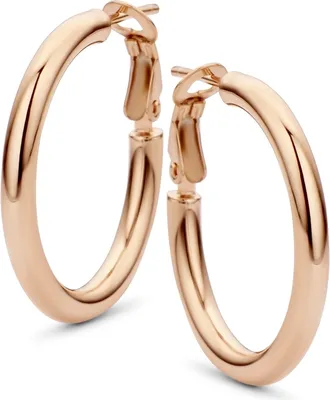 Produktbild von New Bling Goud 9NBG-0120 14KRT Rosegouden Oorringen Met Scharnier - Rose Goud - 26mm - Goud