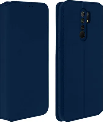 Produktbild von Avizar, Kunstleder Cover Classic Edition für Xiaomi Redmi 9, Nachtblau
