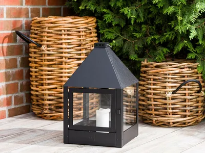 Produktbild von A2 Living Allwetter Laterne Mega Quadro Schwarz rostfrei wetterfest 52 cm Metall