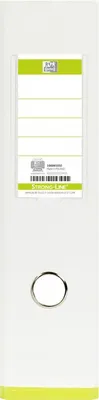 Productafbeelding van Ordner myColour, A4, van PP-folie, bekleed, 80 mm, wit/lichtgroen, verpakking met 10 stuks