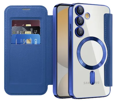 Zdjęcie produktu dla Techsuit - SmartMag Book etui na Samsung Galaxy S24 FE - niebieskie