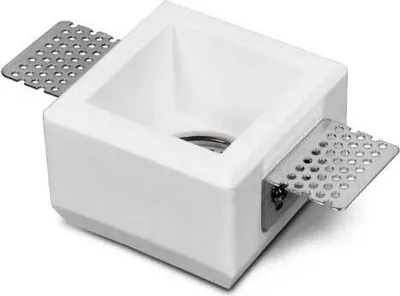 Produktbild von Gipseinbauleuchte Eckig 80x80mm GU10 max. 35W Gipsleuchte Einbaustrahler Deckenspot Downlight Deckenleuchte