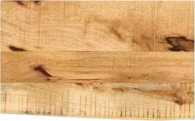 Produktbild von Tischplatte aus massivem Mangoholz 60x40x3,8 cm mit Baumkante