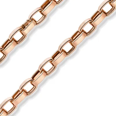 Produktbild von 13mm Phantasie-Armband ovale Ketteglieder abgeflacht 585 Gold Rotgold 22cm