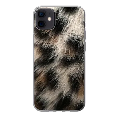 Produktbild von MuchoWow® Handyhülle Schutzhülle Hülle für iPhone 12 mini Nahaufnahme Pantherdruck Silikon Softcase Handy Hülle - Bild
