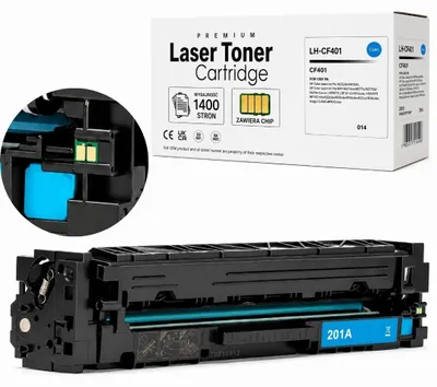 Zdjęcie produktu dla Toner Zamienny do HP 201A CF401 Cyan z Chipem m277dw m252dw m277