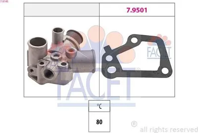 Produktbild von FACET Thermostat Kühlmittel 80°C für FIAT TIPO (160) TEMPRA (159) TEMPRA S.W. (159)