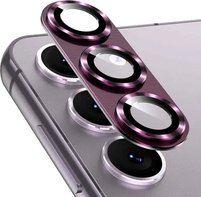 Produktbild von Für Samsung Galaxy S23 / S23 Plus Back Kamera Aluminiumlegierung H9 Hart Glas Cover Lila