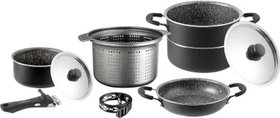 Image de Brunner Camping Set de cuisine et vaisselle Pirate 7+1 Ø 22 cm