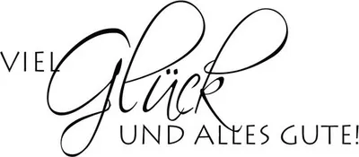 Produktbild von Stempel Viel Glück und alles Gute 4x8 cm