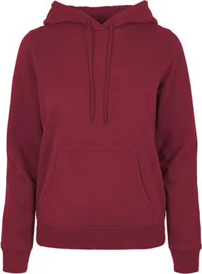 Produktbild von Build Your Brand Basic BB007 | LadiesŽ Basic Hoody Regular Fit Kängurutasche - Farbe: Burgundy - Größe: L