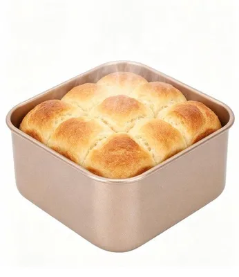Productafbeelding van Anti-aanbak Vierkante Bakvorm - Duurzaam Koolstofstaal voor Brood en Taarten