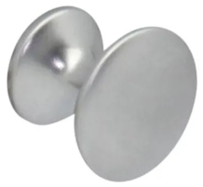 Image de Bouton de meuble en zamac finition chrome mat diamètre 25 mm