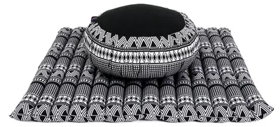 Produktbild von Leewadee Zafu & Zabuton Meditationsset 70 x 70 cm Kapok Meditationskissen