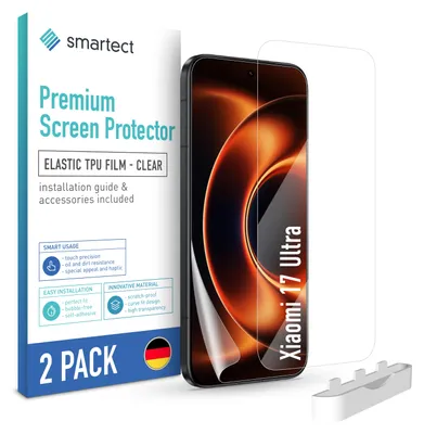 Produktbild von 2x TPU Schutzfolie Klar für Xiaomi 17 Ultra Displayschutz Panzerfolie Folie