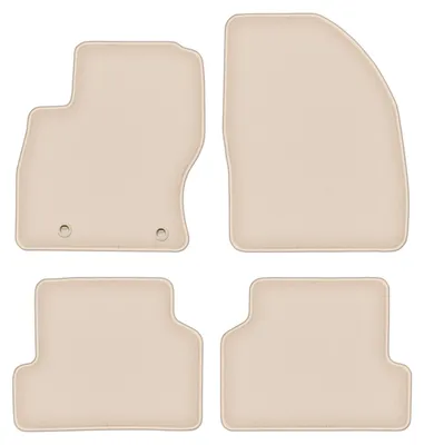 Produktbild von DURBAN Beige Velours-Fußmatten-Set für Ford Focus MK2 Kombi, Limousine, Schrägheck (2004-2011)