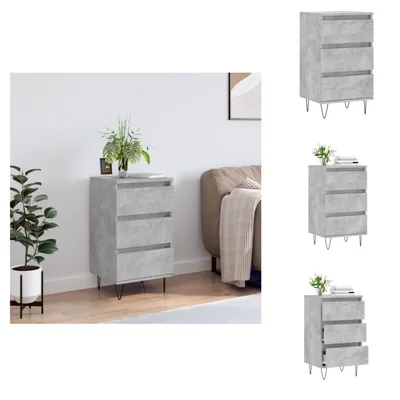 Produktbild von vidaXL Sideboard Betongrau 40x35x70 cm Holzwerkstoff -  Sideboards