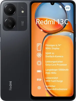 Produktbild von Xiaomi Redmi 13C 128 GB / 4 GB - Smartphone - midnight black