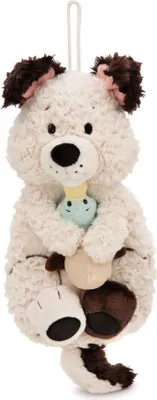 Produktbild von NICI Kuscheltier Wärmflasche Hund mit Ente 300ml 30cm - weiss - Kuscheliges Wärmetier ab 10 Monaten – Plüschtier-Wärmflasche, Wärmebeutel für Kinder und Erwachsene - 62167