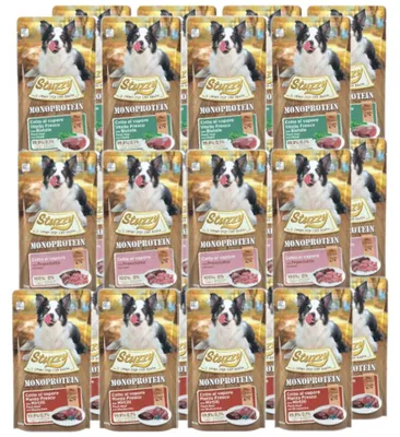 Zdjęcie produktu dla Mokra karma dla psa STUZZY G-F Monoprotein Mix 3 Smakow 24x150g