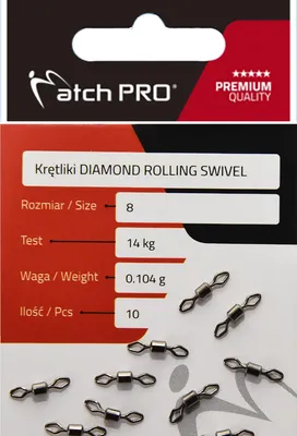Produktbild von MatchPro Diamond Rolling Swivel č. 12/7kg