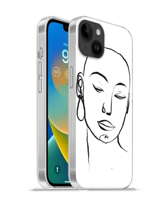 Produktbild von MuchoWow® Handyhülle Schutzhülle Hülle für Apple iPhone 14 Plus - Soft case Frau - Gesicht - Porträt Silikon Softcase Handy Hülle - Abbildung