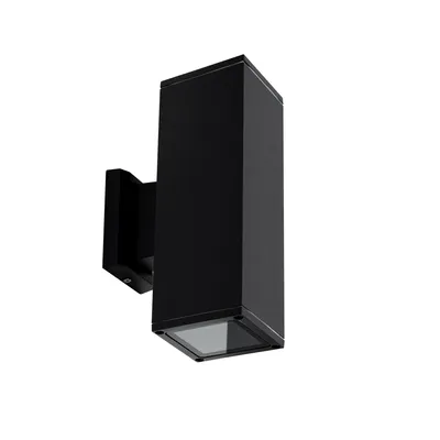 Produktbild von Gartenbeleuchtung Außenwandleuchte WAMBA 2xGU10 IP44 schwarz EDO777353 EDO Garden Line