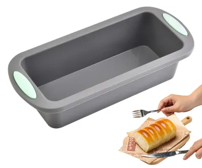 Immagine prodotto di Stampo in silicone rettangolare antiaderente per pane, 27,8 x 12 x 6,2 cm, colore grigio chiaro