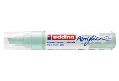 Produktbild von edding 5000 Acrylmarker breit - mint - 1 Acrylstift wasserfest - breite Keilspitze 5-10 mm - Acryl Farben zum Malen auf Leinwand, Malpapier und Holz - Acrylstifte für Steine