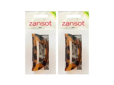 Produktbild von Zansot Sponka für Haare, gebogen, 6,2 cm, Schildkrötenmotiv, 2 Stück
