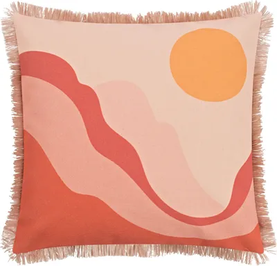 Produktbild von Kissenhülle - Pfirsich - Rosa - Polyester - Baumwolle - 45 x 45 cm - mit Reißverschluss