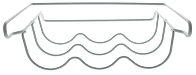 Productafbeelding van SCANPART 1120000021, Fleshouder, Geschikt voor alle merken, Koelkast, Wit, Metaal, Voor 3 flessen