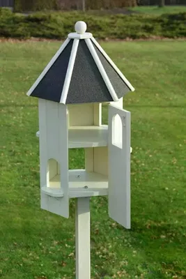 Produktbild von Eleganter Taubenschlag, Taubenhaus, Vogelhaus aus Holz, weiß, Futterhaus Vögel