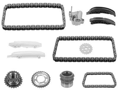 Imagen del producto de PartsTec PTA114-0384: Kit de cadena de distribución. Cadena de distribución para BMW Serie 3 Touring (E91), Serie 3 Limousine (E90), Serie 5 Limousine (E60), Serie 5 Touring (E61) y X3 (E83)