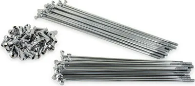 Immagine prodotto di Set: raggi 167/217 con nipple M4 in cromo, mozzo posteriore Ø180mm - per AWO Tours