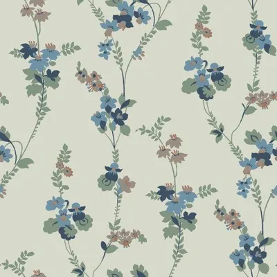 Zdjęcie produktu dla Borastapeter Tapeta kwiaty zielonym - 660843 - 53 cm x 10.05 m