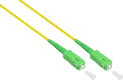 Immagine prodotto di Cavo patch in fibra ottica simplex OS2 SC (APC)-SC (APC) 10 m giallo