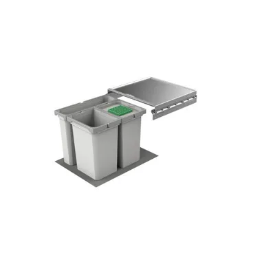 Image de Naber Cox® Box 2T 450-3. Collecteur de déchets, avec couvercle gris clair. - Poubelle