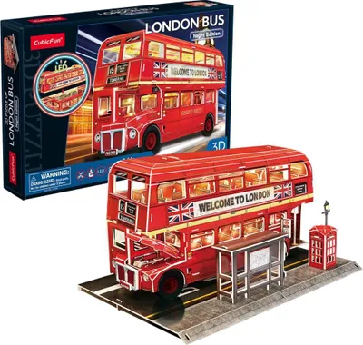 Produktbild von 3D-Puzzle London Bus DANTE Cubic Fun L538H 05386