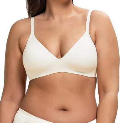 Immagine prodotto di Reggiseno morbido da donna - Intimo comodo - Comodità per tutti i giorni - Imbottitura in schiuma traspirante - Senza ferretti - Beige