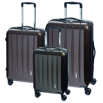 Produktbild von Check.IN 3-tlg. Kofferset LONDON 2.0 mit 4 Rollen - carbon champagner