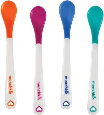 Produktbild von Munchkin Fütterlöffel mit White Hot-Wärmesensor mehrfarbig 4er-Pack Baby Löffel