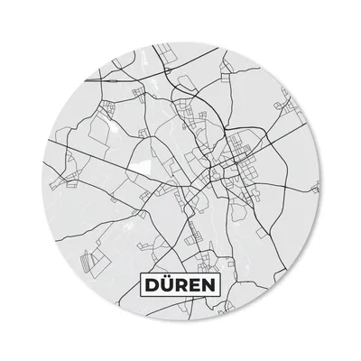 Produktbild von MuchoWow® Mauspad Mousepad Düren - Karte - Stadtplan - Deutschland 20x20 cm - Mousepads - Maus Mat - Pad - Mausunterlage - Schreibtischmatte