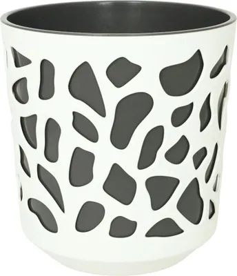 Produktbild von Übertopf Duet ø 29 cm creme/anthrazit