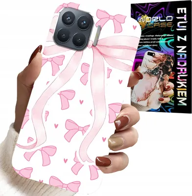 Immagine prodotto di Custodia per Oppo Reno 4 Lite - Custodia con motivi alla moda a nastro rosa
