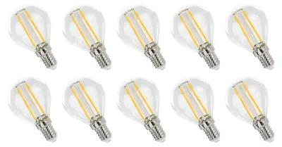 Productafbeelding van Spectrum LED Kogellamp P45 E14 Helder - 1W 100lm 2700K - Warmwit - Vervangt 10W - 10 stuks